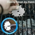 thumbnail image 3 of Grill Scraper Tool - Bristle Free Safe BBQ Cleaner Fits Any Grilling Grate or Griddle - Stainless Steel Barbecue Brush Substitute Handle & Bottle Opener Accessories, 3 of 7