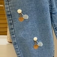 thumbnail image 5 of Gubotare Tall Girl Jeans Unisex Baby Denim Pants Elastic High Waist Ripped Jeans Broken Hole Trousers Leggings Outfit 2T 3T (Grey,2-3 Years), 5 of 5