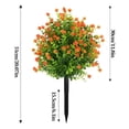 thumbnail image 3 of Arreglo floral artificial de camelia y plantas verdes: simulación primaveral realista para la decoración del hogar, centro de mesa floral artificial que no necesita riego para la sala de estar, la, 3 of 6