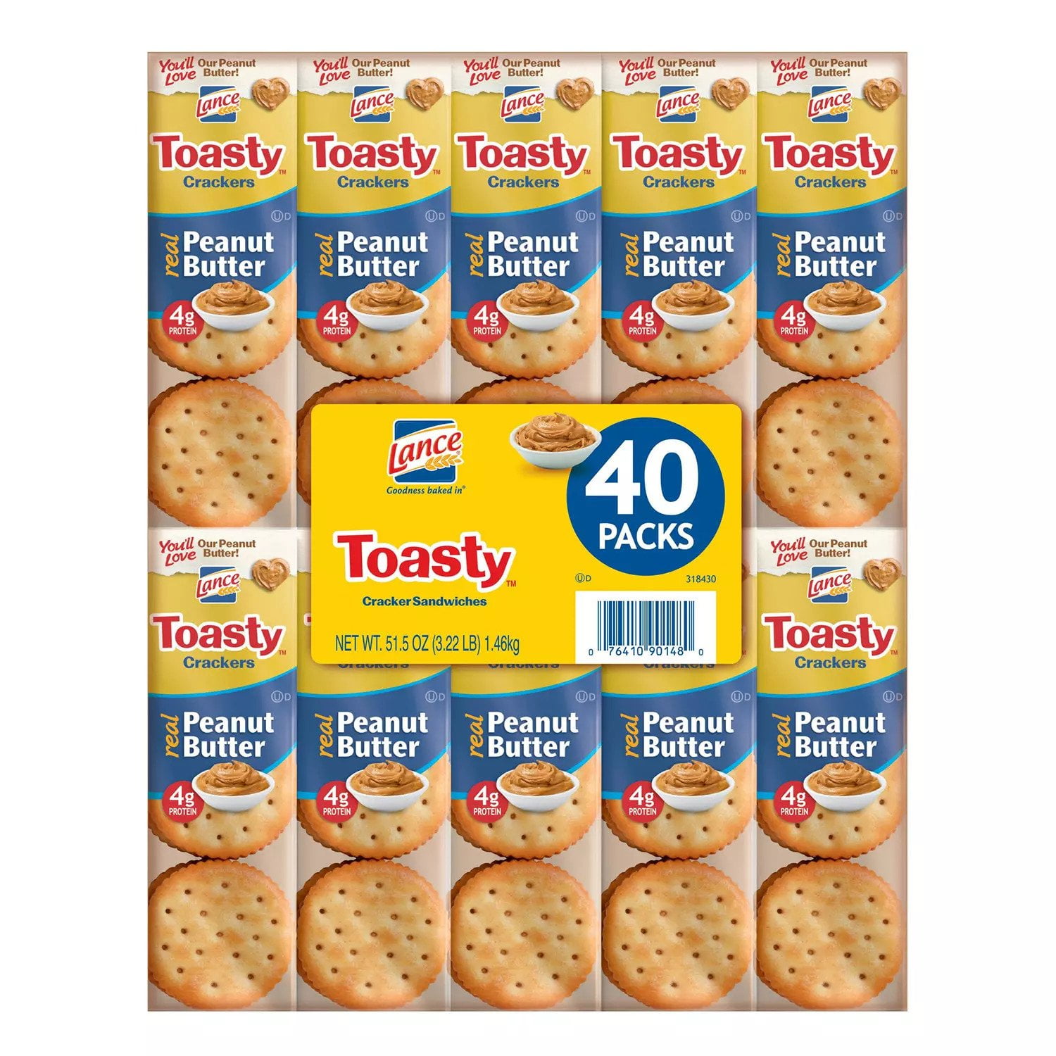 Lance Toasty Peanut Butter Sandwich Crackers (40 ct.)