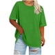 thumbnail image 2 of Xuyuer Womens Plus Size Summer Tops Oversized Short Sleeve Crew Neck Loose Fit Tee Top Flowy Casual Blouses XL-5XL Fashion School Teachers Clothes 2026 Spring Beach Vacation Trendy, 2 of 5
