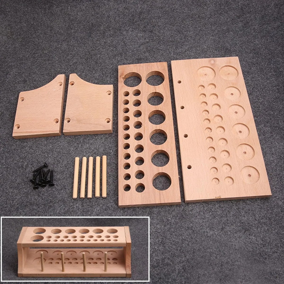 Applicable to 27 Hole Leather Tool Storage Box
