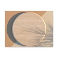 thumbnail image 2 of Round Wood Natural Element Canvas Wall Art for Home Decor Ready-to-Hang, 2 of 13
