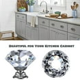 thumbnail image 4 of RuiJiao 12 Pack Crystal Glass Drawer Pulls, Lead-Free Kitchen Bathroom Cabinet Knobs, 4 of 6