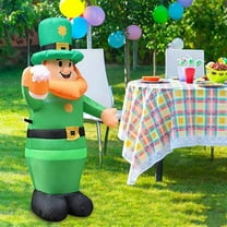 YOHAVEN St. Patrick's Day Inflatable Luminous Holiday Decoration, LED Light-Up Irish Ornament for Yard, Garden & Outdoor Décor, St. Patrick’s Day Party Décor for Lawn & Porch