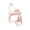 Pink, variant on Furnibear Vanity Rabbit Mirror Pretend Play Dressing Table with Tri-Folding, White