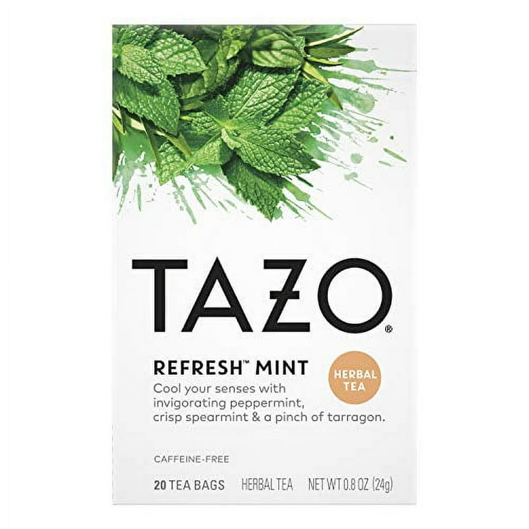 ◆mint tea◆ Tazo Tea - Herbal Tea Organic Refresh Mint - Case Of 6-16