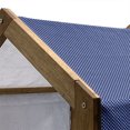 thumbnail image 5 of Retro Pet House, Pattern Polka Dots on a Sailor Indigo Background Vintage Tile Geometric, Outdoor & Indoor Portable Dog Kennel with Pillow and Cover, 5 Sizes, White and Indigo, by Ambesonne, 5 of 5