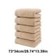 thumbnail image 3 of Juego de 5 toallitas blancas absorbentes reutilizables de 73 x 33 cm para piel sensible. Toalla de microfibra suave de secado rápido para limpieza facial (caqui)., 3 of 6