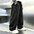 thumbnail image 6 of JFTTX Boys Baggy Sweatpants Wide Leg Straight Fit Sweatpants for Boys Elastic Waist Open Bottom Athletic Casual Sweat Pants with Pockets, 6 of 6