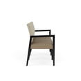 thumbnail image 3 of Pemberly Row Waiting Reception 3 Seat Tandem Seating No Center Arms in Brown, 3 of 5