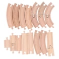 thumbnail image 1 of Wooden Train Track Set for Toddlers Assembly Kit Building Toys Educational DIY Wooden Train Track Expansion Pack Pack A, 1 of 4