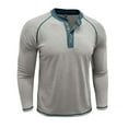 thumbnail image 6 of Xzbqbs Mens Henley Shirts Long Sleeve Button Down Casual Slim Fit Pullover Fashion Lightweight Soild Color V-Neck T Shirts for Men, 6 of 7