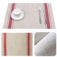 thumbnail image 6 of 1Pc Durable Vinyl Placemats, 17.7X11.8inch Non-Slip for Dining Table Mat, Heat Resistant Place Mats, Washable Anti-Slip PVC Weave Table Mats, Woven PVC Placemats for Home Decor Table Protector, 6 of 6