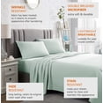 thumbnail image 5 of American Home Collection Brushed Microfiber Sheet Set, Deep Pocket Extra Soft Sheets & Pillowcases Set, 4 Pieces, Full, Mint, 5 of 7