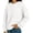 White, variant on Oversized Sweatshirt for Women Long Sleeve Drop Shoulder Casual Seams Plain Crewneck Sweatshirts Pullover Tops