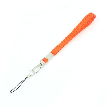 - Unique Bargains Orange Braid Design Soft Hand Wrist Strap Lanyard Holder for Cell Phone