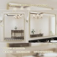 thumbnail image 6 of VIPLOOK Framed Wall Mounted Bathroom Vanity Mirror 48" * 36" - Brushed Gold, 6 of 10