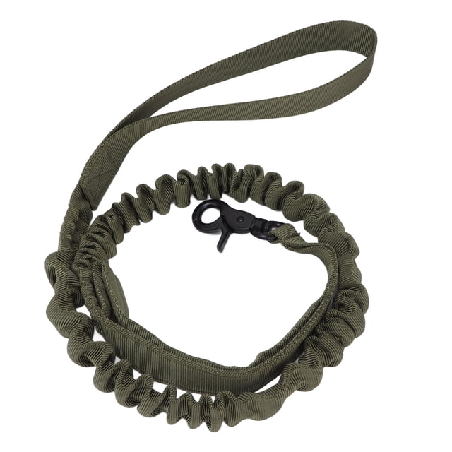 Correa para perros duradera, resistente al desgaste, fácil de controlar, elasticidad que proporciona ductilidad, correa militar para mascotas, suministros para mascotas, verde