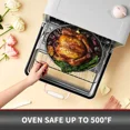 thumbnail image 7 of 13-Inch Oval Roaster with Lid, Enameled Steel, 7 LB Poultry Capacity, 932°F Heat Resistant, Dishwasher Safe, Black, 7 of 7