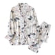 thumbnail image 2 of Conjuntos de pijamas de 2 piezas para mujer, pijamas de algodón, conjuntos de ropa de dormir para mujer, ropa de casa de primavera y verano Pompotops qyievc6963, 2 of 3