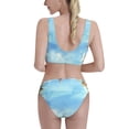 thumbnail image 3 of Picia Sea and Fish Women's High Waisted Bikini Scoop Neck Swimsuit Two Pieces Bathing Suit-XX-Large, 3 of 8