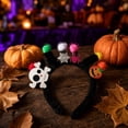 thumbnail image 4 of Halloween Furry Headband Costume Hair Accessory Plush Headband Halloween Party Headpiece for Cosplay Dress Up Photo Booth Themed Event Holiday Celebration Decoration, 4 of 6