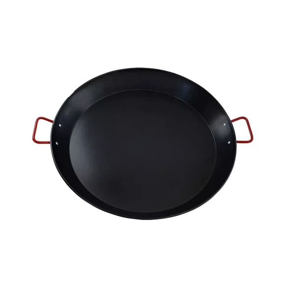 10" Coated Nonstick Paella Pan with Red Handles