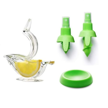 

i Kito Acrylic Lemon Squeezer Bird & Lemon Juice Spray Set Bird Lemon Juicer & Green Sprayer