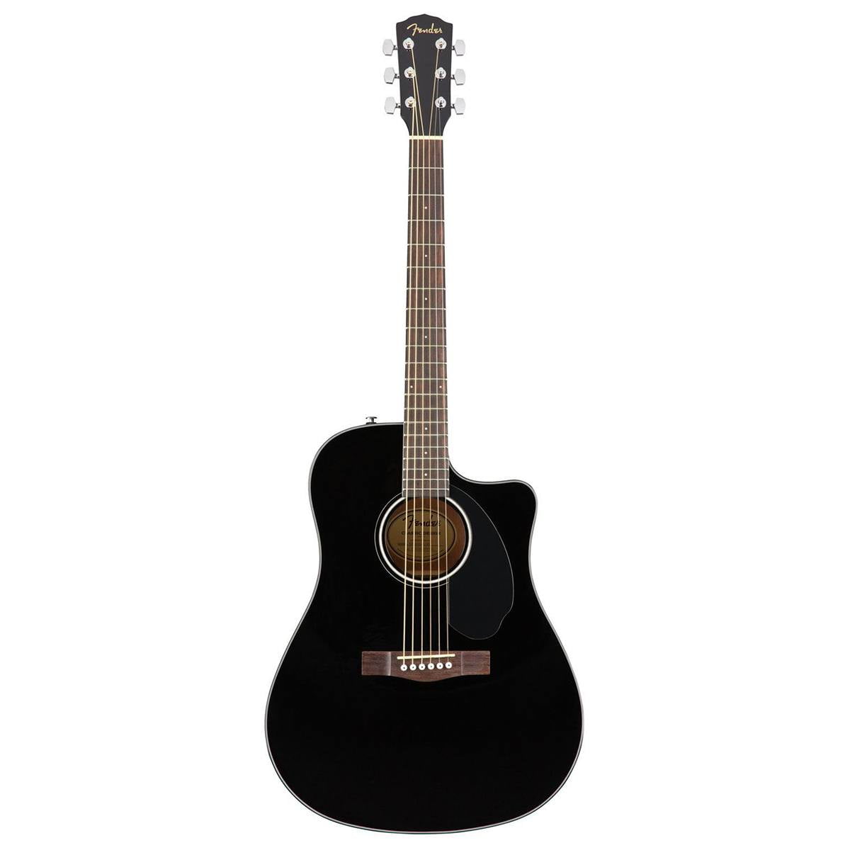 Fender CD-60SCE Dreadnought, Walnut FB, Black