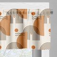 thumbnail image 5 of Ambesonne Geometric Valance & Curtain, Linear Pattern Print Art, 55"x45", Pale Earth Yellow and Ivory, 5 of 7