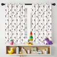 thumbnail image 5 of Blackout Kids Curtains,White Cow Cow Head Pattern Childrens Insulated Curtains Set Of 2,Bedroom Essentials,Toddler Room Decor 42x54in(106x137cm), 5 of 5