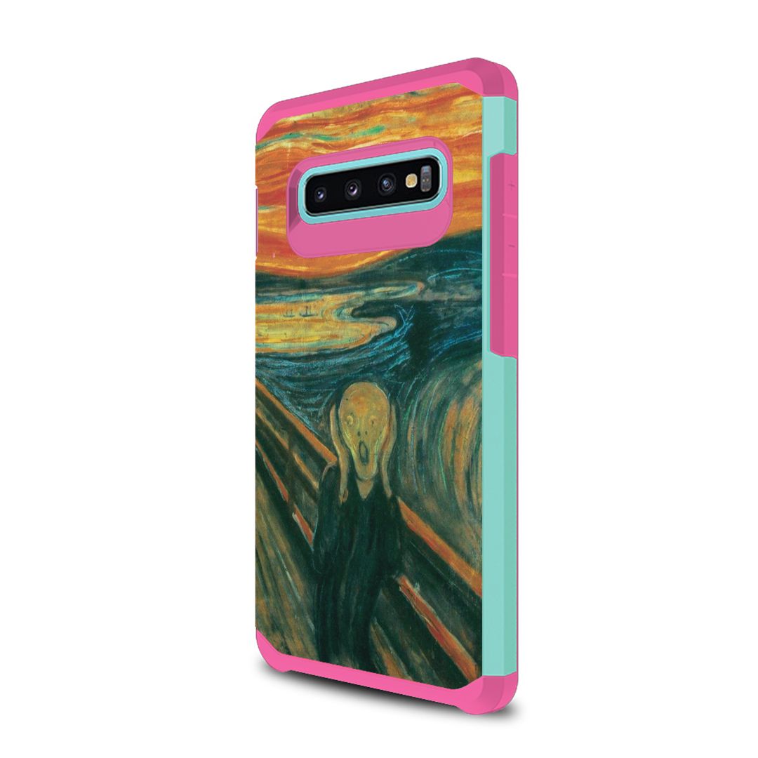 Capsule Compatible With Galaxy S10 Plus Drop Protection Protective Women Girly Mint Green Pink Case Slim Thin Shield Layer Cute Cover For Samsung Galaxy S10 S10 Plus The Scream Walmart Com