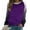 Purple, variant on Womens Tops Raglan Long Sleeve Gradient Colorblock Crew Neck Loose Sweatshirt Womens Fall Fashion 2025 (3XL, Black)