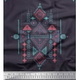 thumbnail image 1 of Soimoi Poly Georgette Fabric Aztec Kilim Print Sewing Fabric Yard 42 Inch Wide, 1 of 1