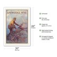 thumbnail image 2 of Knowledge Wins - Public Library Books Are Free - Vintage War Poster by Dan Smith c.1916 - Fine Art Matte Paper Print (Unframed) 30x44in, 2 of 4
