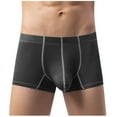 thumbnail image 4 of Bixock Boxer Briefs for Men,Men's Underwear Ice Silk Solid Color Pouch Enhanced Breathable Stretch Briefs, 4 of 6