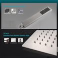 thumbnail image 5 of All Metal 12 Inch Rainfall Shower Head with Handheld Spray Combo High Pressure Adjustable Extension Arm Wide Dual Waterfall Extra Long Hose Brushed Nickel, 5 of 7
