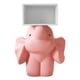 thumbnail image 3 of Mesa auxiliar con forma de , mesita de noche, con armario de almacenamiento, decorativa, escultura de resina, mesa auxiliar para oficina, Rosa, 3 of 8