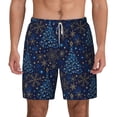 thumbnail image 2 of Picia Christmas Tree pattern Mens Swim Trunks with Compression Liner Stretch Beach Shorts Quick Dry with Zipper Pockets No-Chafing Board Shorts-Small, 2 of 9