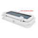 thumbnail image 4 of sweethay Ojo de buey rectangular ABS de 4 mm de vidrio templado impermeable pretaladrado portillo de apertura barcos de pesca hardware de Bombillas para automóviles Blanco, 4 of 6