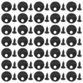 thumbnail image 1 of WHAMVOX 200Jgo Sujetadores Negros Para De Marco De Fotos Con Tornillos Para Uso Y Uniforme, 1 of 8