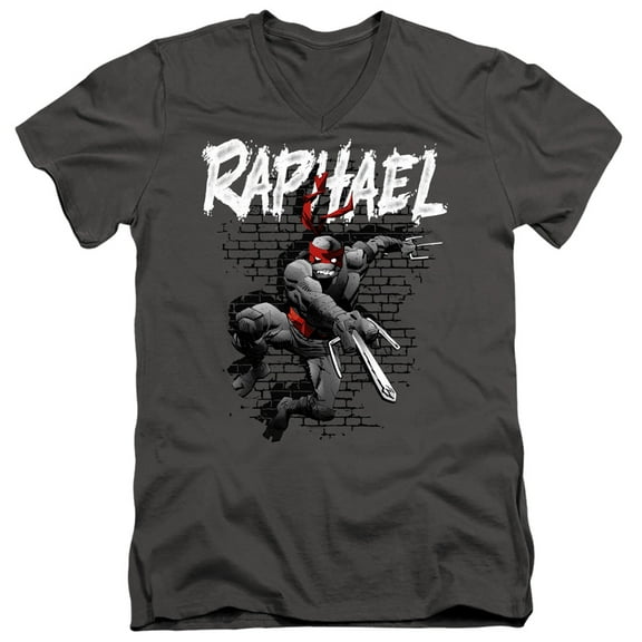 TMNT Teenage Mutant Ninja Turtles Unisex Adult V-Neck T Shirt