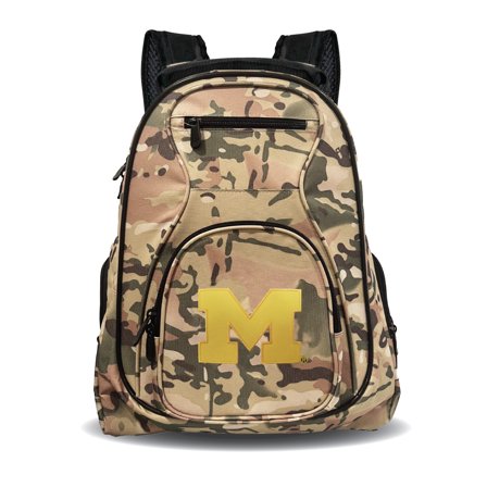 MOJO Michigan Wolverines 19" Camo Premium Laptop Backpack