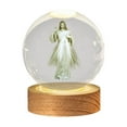 thumbnail image 1 of NARABB Glowing Crystal Ball Decorative Small Night Light With Lamp Base Gift Expressing Love And Desktop Decoration, 1 of 9