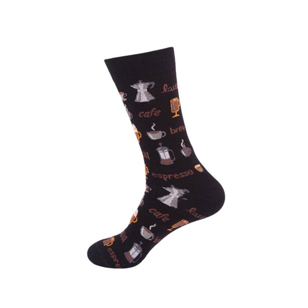 Calcetines Calcetines unisex de media pantorrilla Calcetines de novedad de moda Hombres Mujeres Vestido diario (Negro) Ygjytge multicolor Única para Hombre