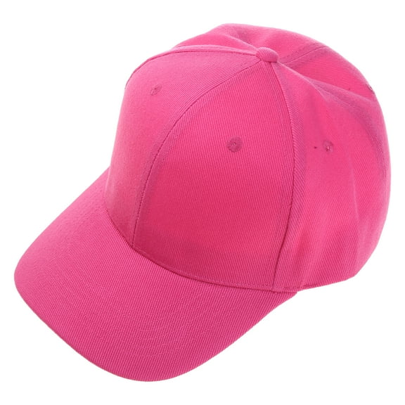 Yoetaun Unisex Fluorescent Safety Baseball Bright Solid Color High Visibility Outdoor Sunscreen Hip Hop for Ha Rose Red