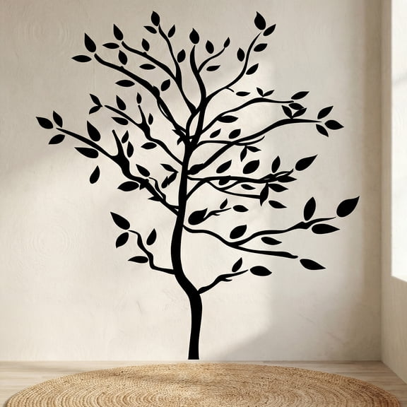 REGALWOVEN Large Tree Branch Wall Sticker Decal Wall Art Decor Peel and Stick Living Room Home Decoration 58 PCS Black 51.1" x 16.9"