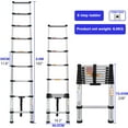 thumbnail image 2 of Telescoping Ladder 8FT Aluminum Telescoping Extension Ladder, Collapsible Ladder Attic Ladder Rv Ladder, Portable Telescopic Ladder for Outdoor Working & Household Use, Folding Ladder 330lb Capacity, 2 of 7