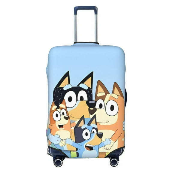 Saiise Bluey Luggage Suitcase Covers Elastic Washable Luggage Protector Travel Suitcase Protective Cover For Unisex Fits 18-32 Inch Luggage(No luggage included)